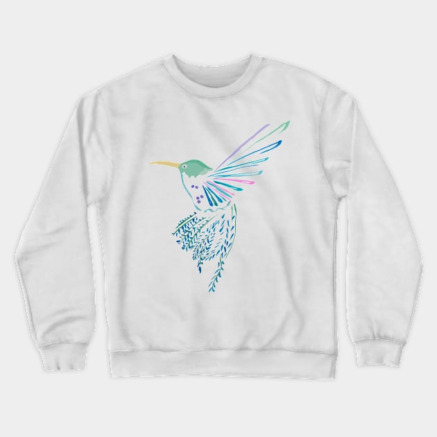 Humming Bird Crewneck Sweatshirt by wildmagnolia